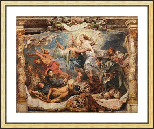 Wall Frame Gold, Matted - Victory of Truth over Heresy by Museum Art - Trinity Stores