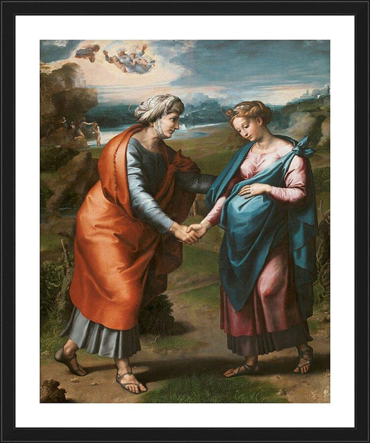 Wall Frame Black, Matted - Visitation by Museum Art - Trinity Stores