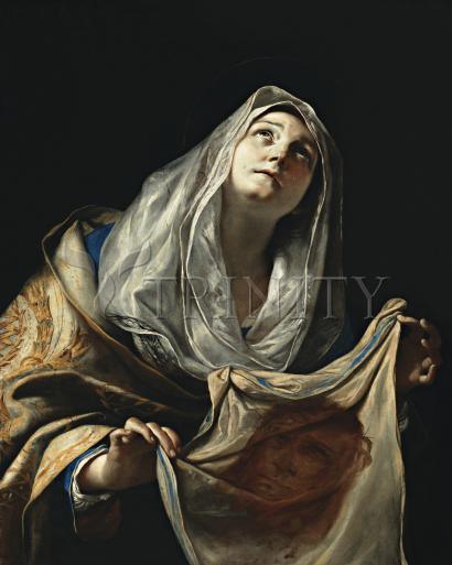 Wall Frame Black, Matted - St. Veronica with Veil by Museum Art - Trinity Stores