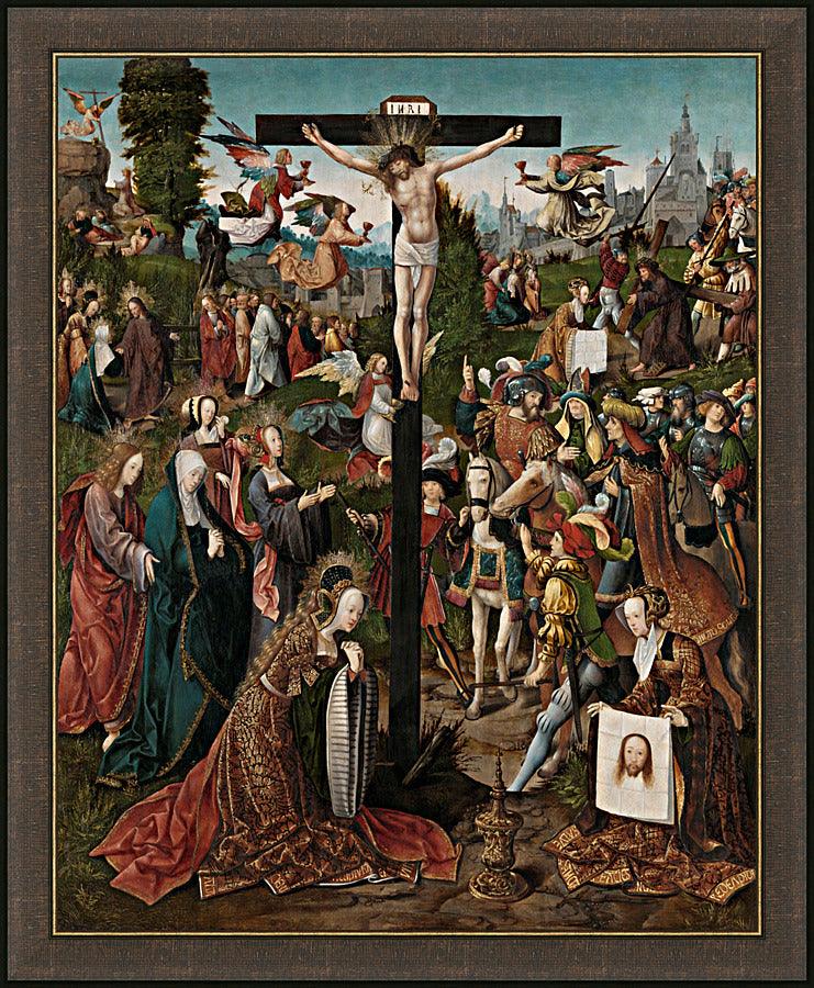 Wall Frame Espresso - Crucifixion by Museum Art - Trinity Stores