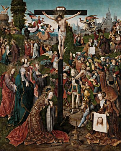 Wall Frame Black, Matted - Crucifixion by Museum Art - Trinity Stores