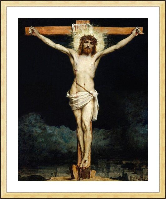 Wall Frame Gold, Matted - Crucifixion by Museum Art - Trinity Stores