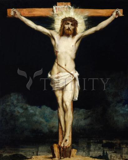 Wall Frame Espresso, Matted - Crucifixion by Museum Art - Trinity Stores