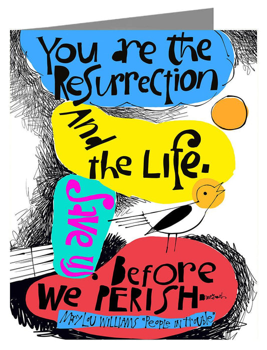 Save Us Before We Perish - Note Card Custom Text by Br. Mickey McGrath, OSFS - Trinity Stores