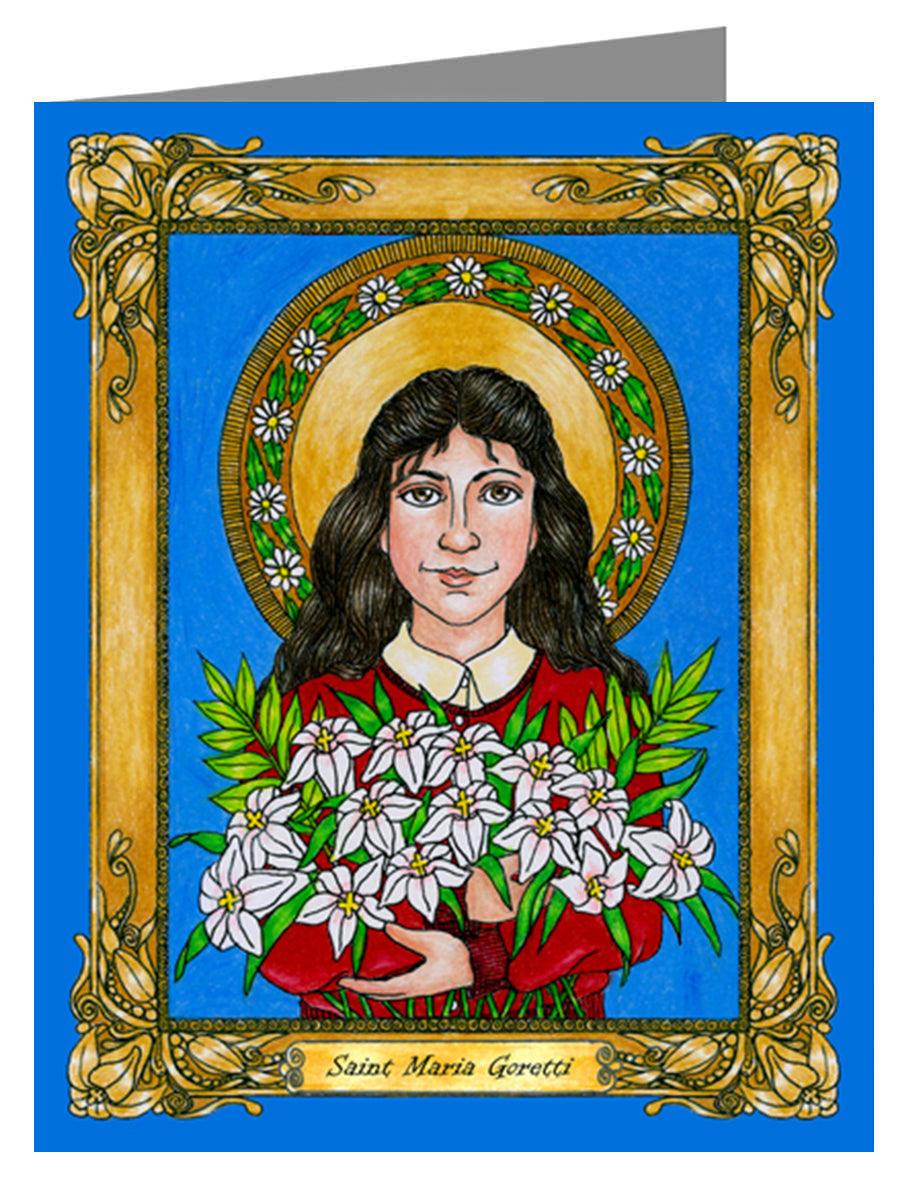 St. Maria Goretti - Note Card Custom Text by Brenda Nippert - Trinity Stores