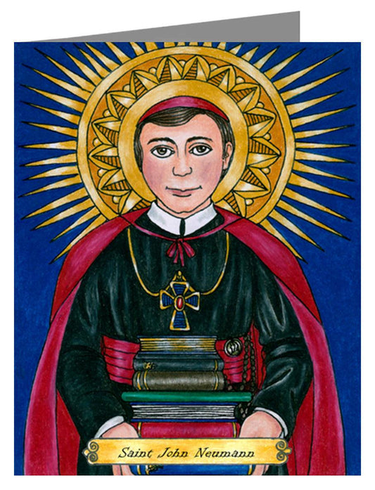 St. John Neumann - Note Card Custom Text by Brenda Nippert - Trinity Stores