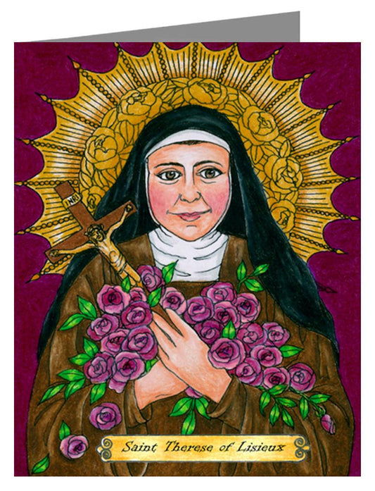 St. Thérèse of Lisieux - Note Card Custom Text by Brenda Nippert - Trinity Stores