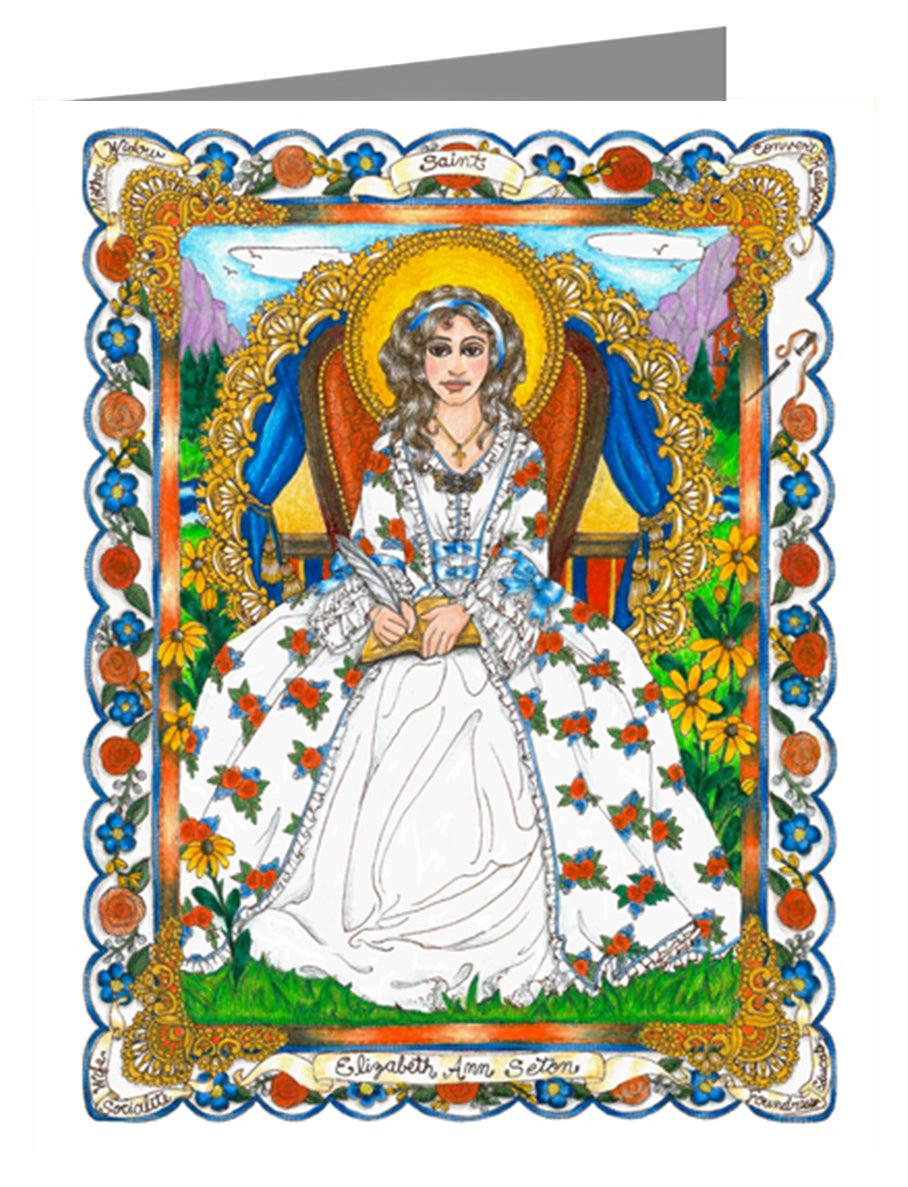 St. Elizabeth Ann Seton - Note Card Custom Text by Brenda Nippert - Trinity Stores