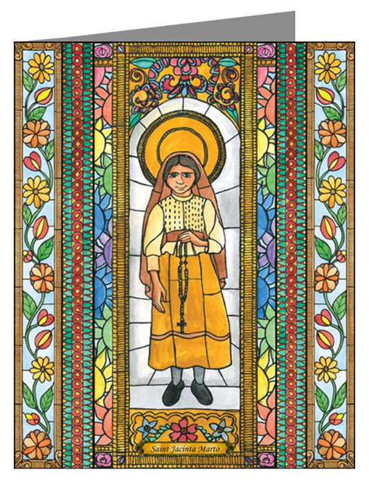 St. Jacinta Marto - Note Card Custom Text by Brenda Nippert - Trinity Stores