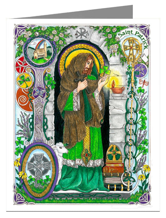St. Patrick - Note Card Custom Text by Brenda Nippert - Trinity Stores