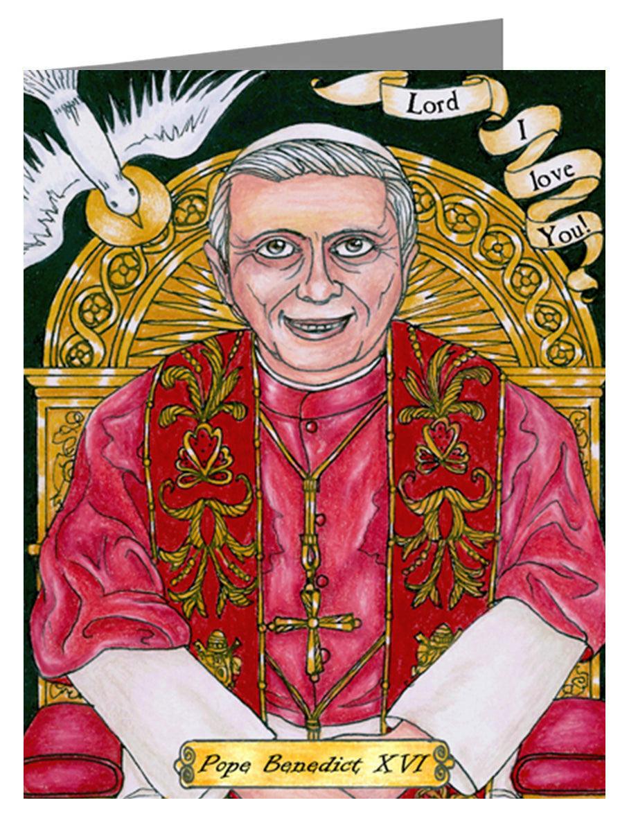 Benedict XVI - Note Card Custom Text by Brenda Nippert - Trinity Stores