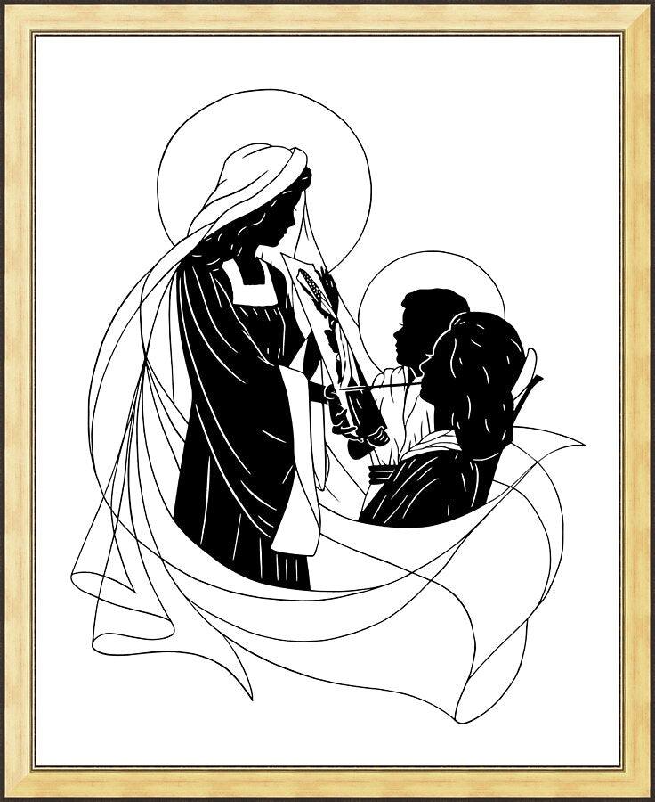 Wall Frame Gold - Ann Adams' Madonna by Dan Paulos - Trinity Stores