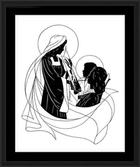 Wall Frame Black - Ann Adams' Madonna by D. Paulos