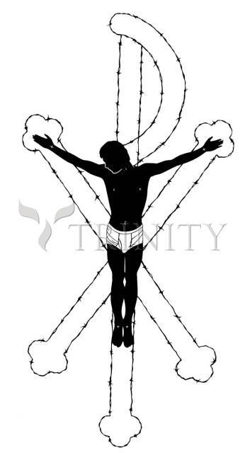 Wall Frame Gold, Matted - All His Children Have Worth by Dan Paulos - Trinity Stores