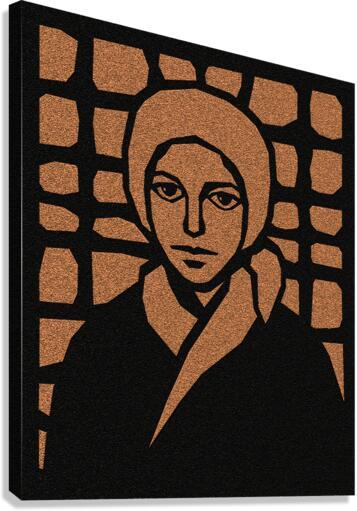 Canvas Print - St. Bernadette of Lourdes - Brown Glass by Dan Paulos - Trinity Stores