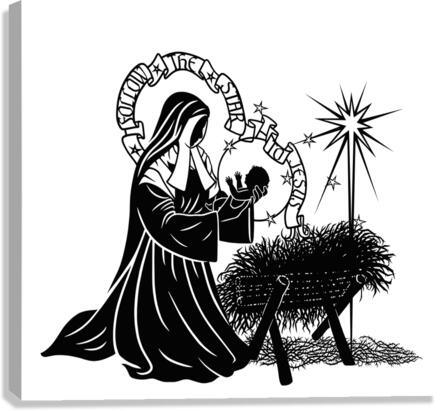 Canvas Print - St. Bernadette of Lourdes - Manger by Dan Paulos - Trinity Stores