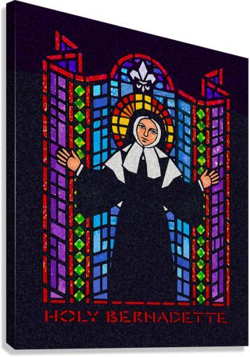 Canvas Print - St. Bernadette of Lourdes - Window by Dan Paulos - Trinity Stores