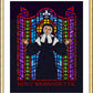 Wall Frame Gold, Matted - St. Bernadette of Lourdes - Window by Dan Paulos - Trinity Stores