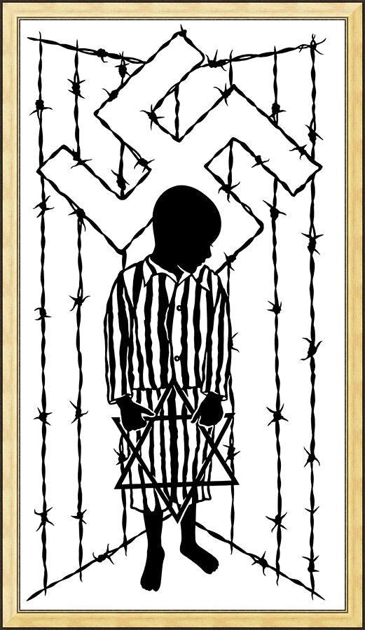 Wall Frame Gold - Behold The Child by Dan Paulos - Trinity Stores