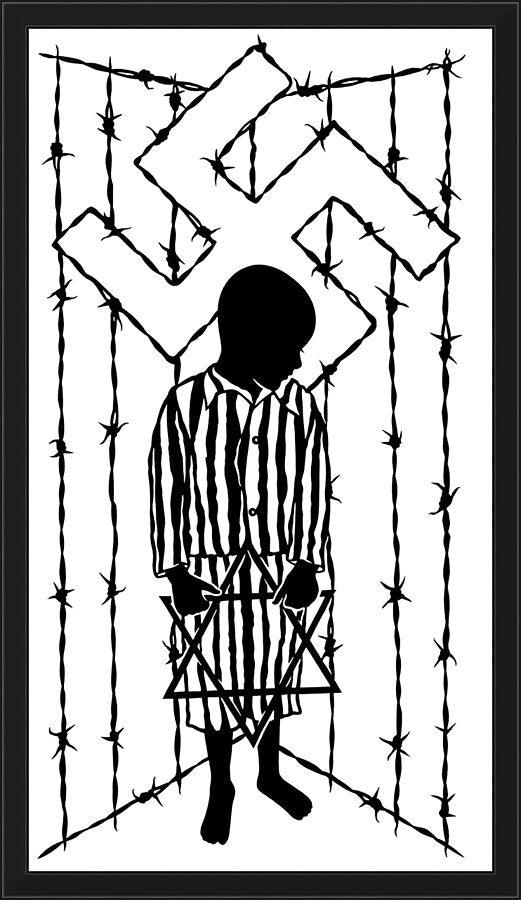 Wall Frame Black - Behold The Child by Dan Paulos - Trinity Stores