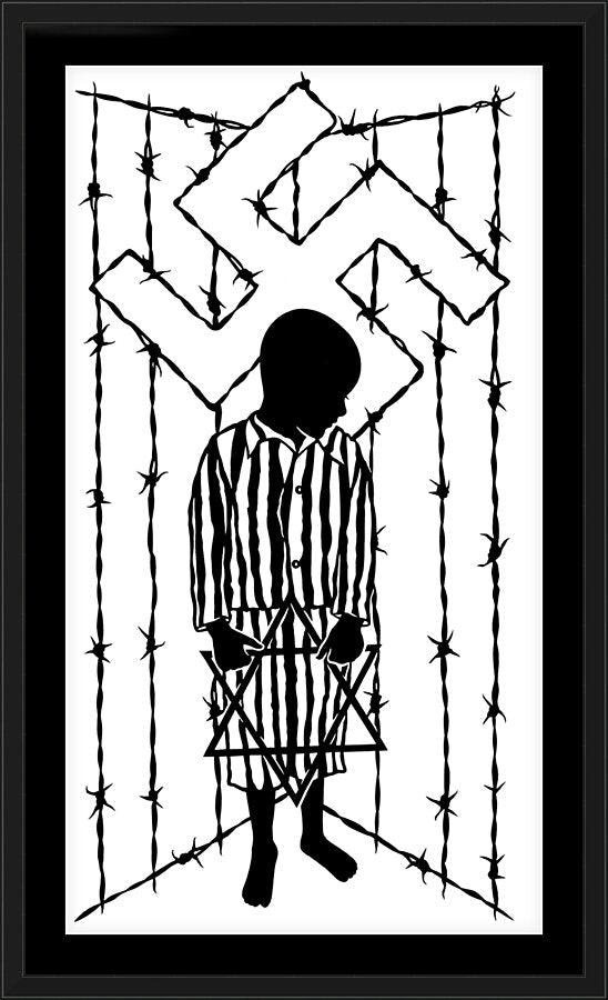 Wall Frame Black, Matted - Behold The Child by Dan Paulos - Trinity Stores