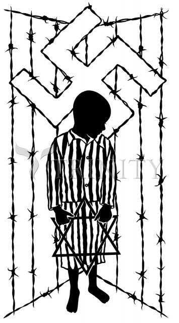 Wall Frame Black, Matted - Behold The Child by Dan Paulos - Trinity Stores