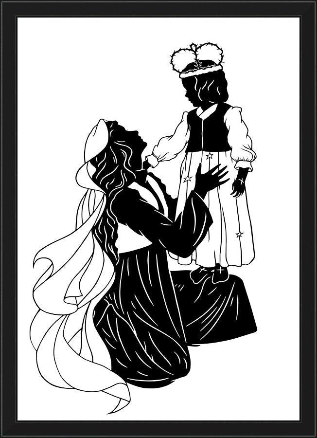 Wall Frame Black - Behold Thy King - Detail by Dan Paulos - Trinity Stores