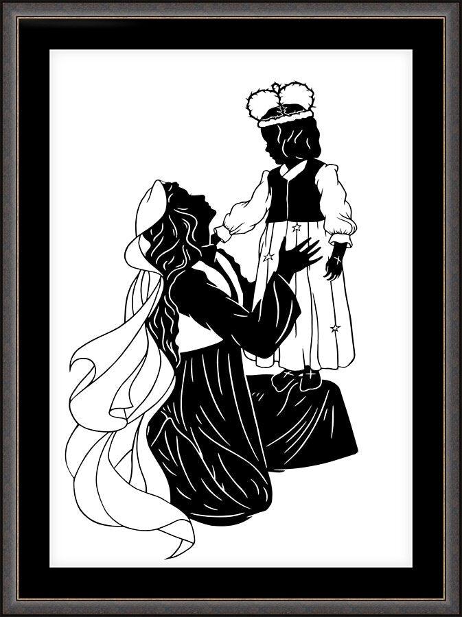 Wall Frame Espresso - Behold Thy King - Detail by Dan Paulos - Trinity Stores