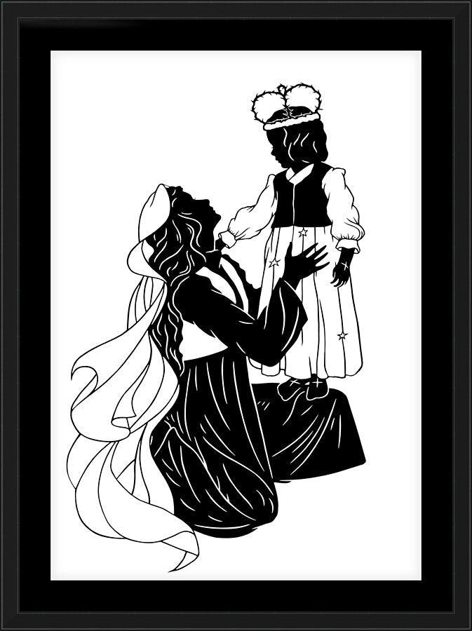 Wall Frame Black - Behold Thy King - Detail by Dan Paulos - Trinity Stores