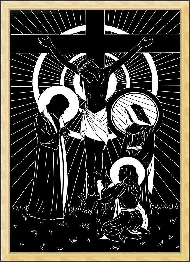 Wall Frame Gold - Behold Thy Mother by Dan Paulos - Trinity Stores