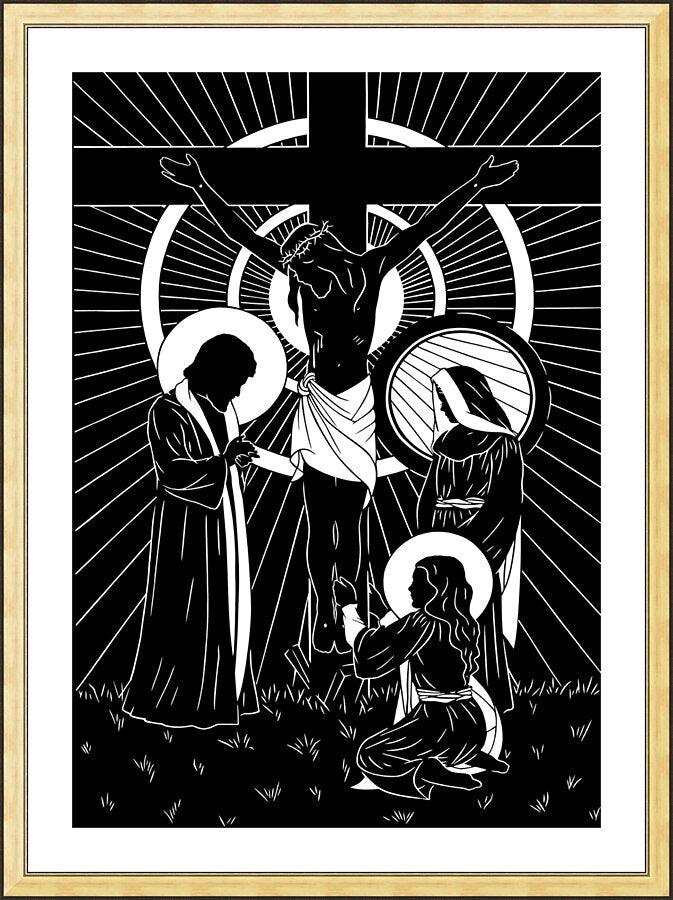 Wall Frame Gold, Matted - Behold Thy Mother by Dan Paulos - Trinity Stores