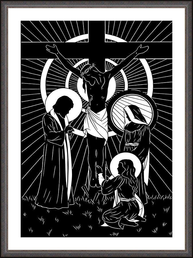 Wall Frame Espresso, Matted - Behold Thy Mother by Dan Paulos - Trinity Stores