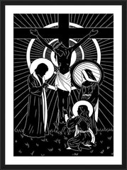 Wall Frame Black - Behold Thy Mother by D. Paulos