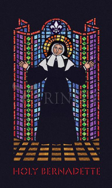 Canvas Print - St. Bernadette by Dan Paulos