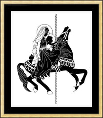Wall Frame Gold - Carousel Madonna by D. Paulos