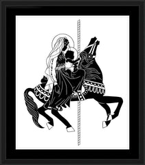 Wall Frame Black - Carousel Madonna by D. Paulos