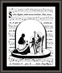 Wall Frame Espresso - Cardinal Cooke Madonna by D. Paulos