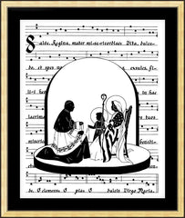Wall Frame Gold - Cardinal Cooke Madonna by D. Paulos