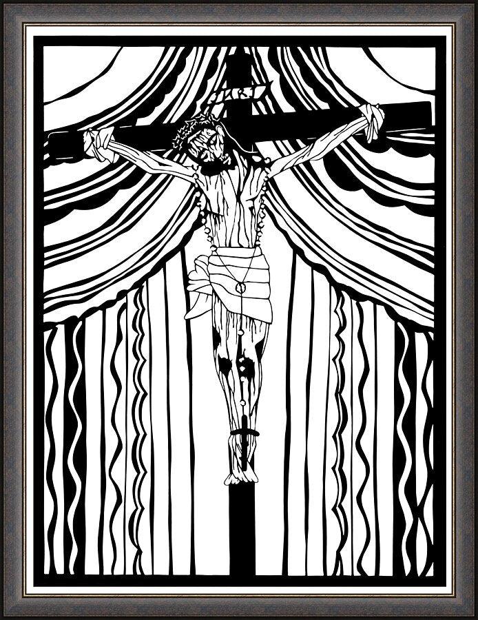 Wall Frame Espresso - Cristo de Chimayó by Dan Paulos - Trinity Stores