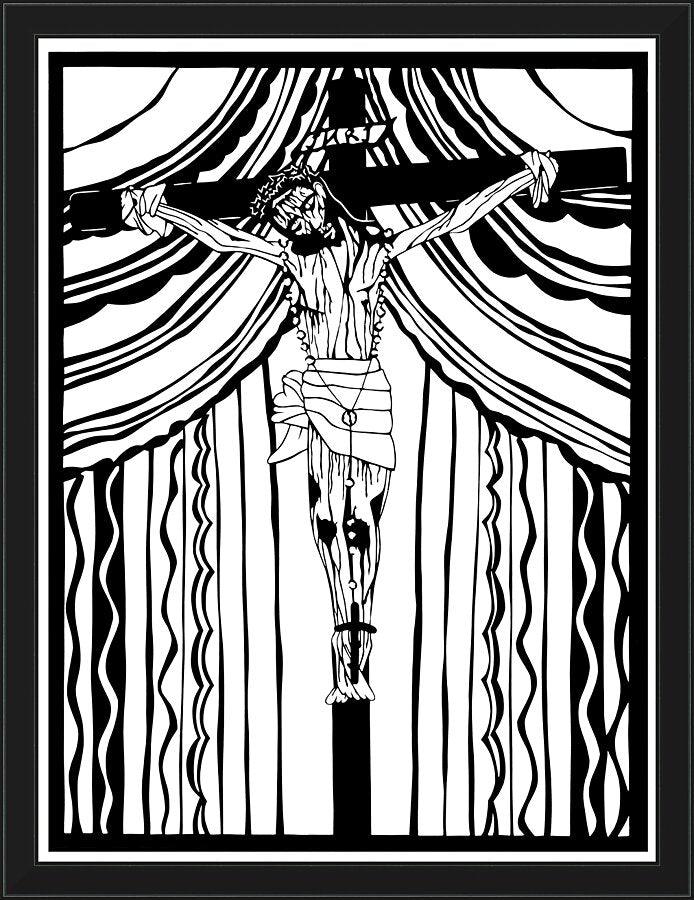 Wall Frame Black - Cristo de Chimayó by Dan Paulos - Trinity Stores