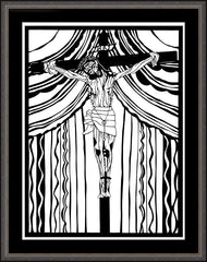 Wall Frame Espresso - Cristo de Chimayó by D. Paulos