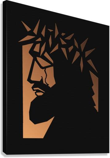 Canvas Print - Christ Hailed as King - Brown Glass by Dan Paulos - Trinity Stores
