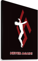 Canvas Print - Crucifix - Never Again by D. Paulos