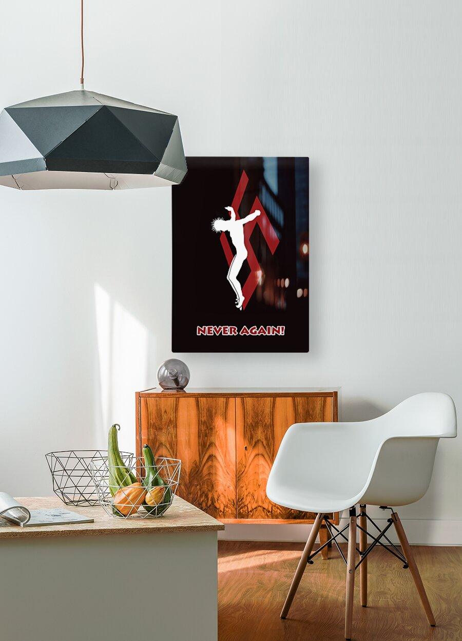 Acrylic Print - Crucifix - Never Again by Dan Paulos - Trinity Stores