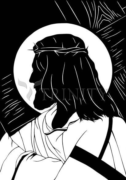 Canvas Print - Carrying of the Cross - foreground view by Dan Paulos - Trinity Stores