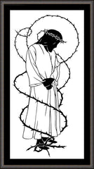Wall Frame Espresso - Crowning with Thorns by D. Paulos