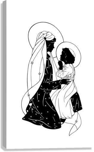 Canvas Print - Lovely Lady Dressed in Blue - Detail by Dan Paulos - Trinity Stores