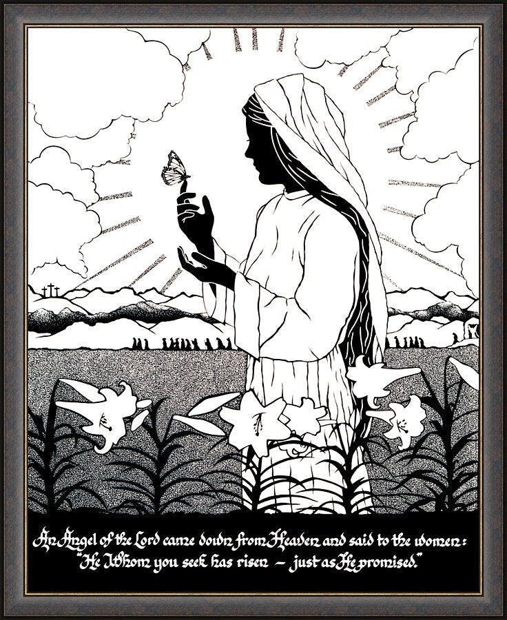 Wall Frame Espresso - Easter Morning by Dan Paulos - Trinity Stores