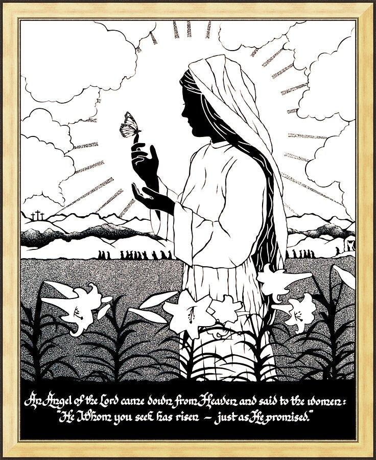 Wall Frame Gold - Easter Morning by Dan Paulos - Trinity Stores