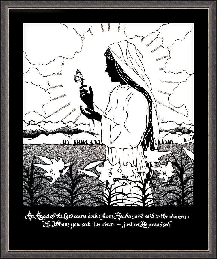 Wall Frame Espresso, Matted - Easter Morning by Dan Paulos - Trinity Stores